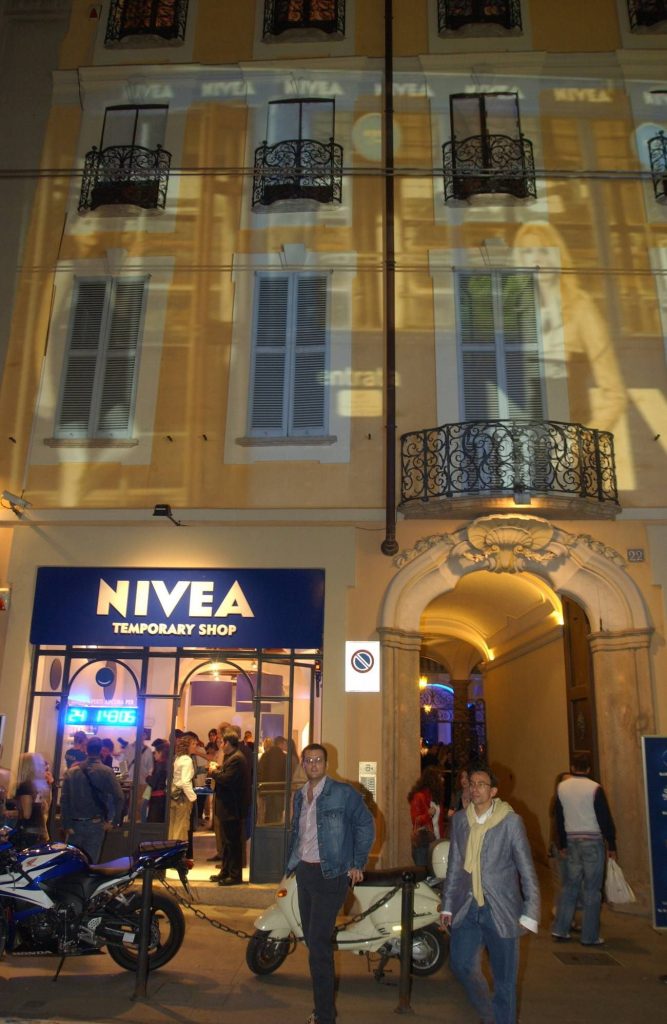 nivea temporary shop