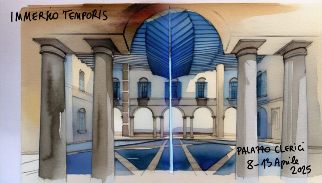 manifesto, immersio temporis, cranchi yachts, installazione, esperienza immersiva, fuorisalone 2025, palazzo clerici, spazio storico, blu, mare, rebranding, nuova identità
