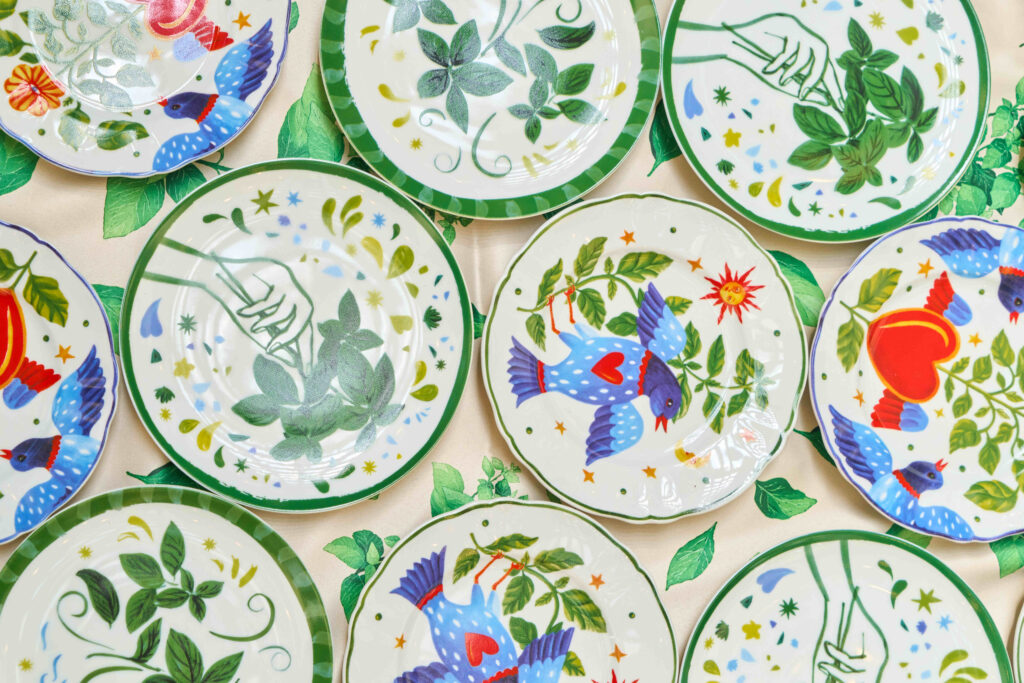 Basil Bar 7 Piatti personalizzati a tema naturale e basilico per il Basil Bar