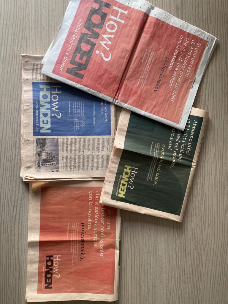 Howden adv 8 Foto stampe della campagna adv Howden