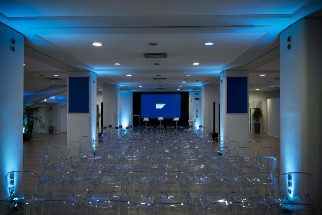 SAP evento 2 Sala evento SAP a San Siro