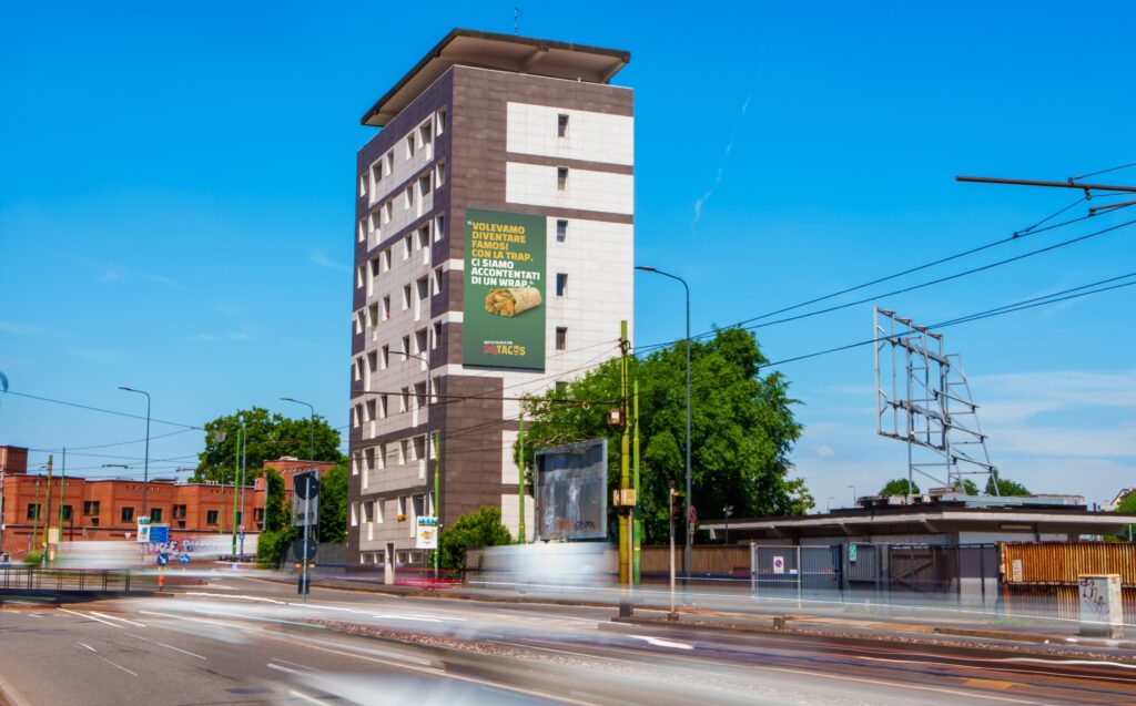 BILLY TACOS DOOH 1 Cartellone campagna DOOH di Billy Tacos a Milano