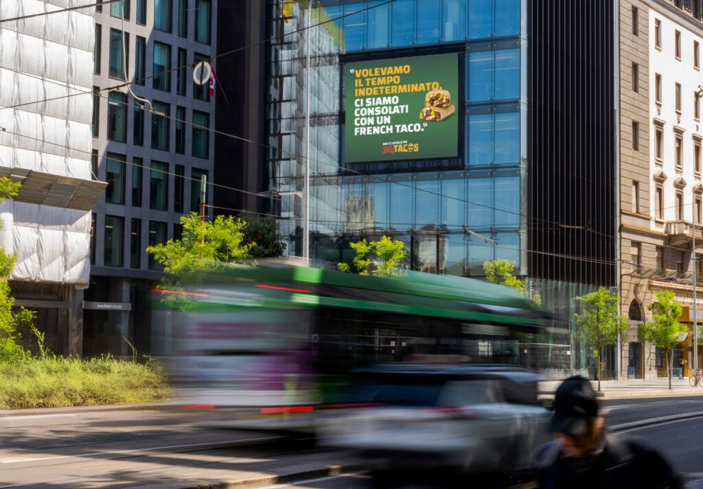 BILLY TACOS DOOH 5 Cartellone campagna DOOH di Billy Tacos a Milano