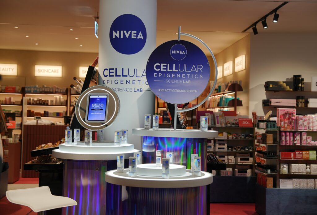 Nivea Epigenetics 7 Corner pop-up di NIVEA Epigenetics alla Rinascente di Milano