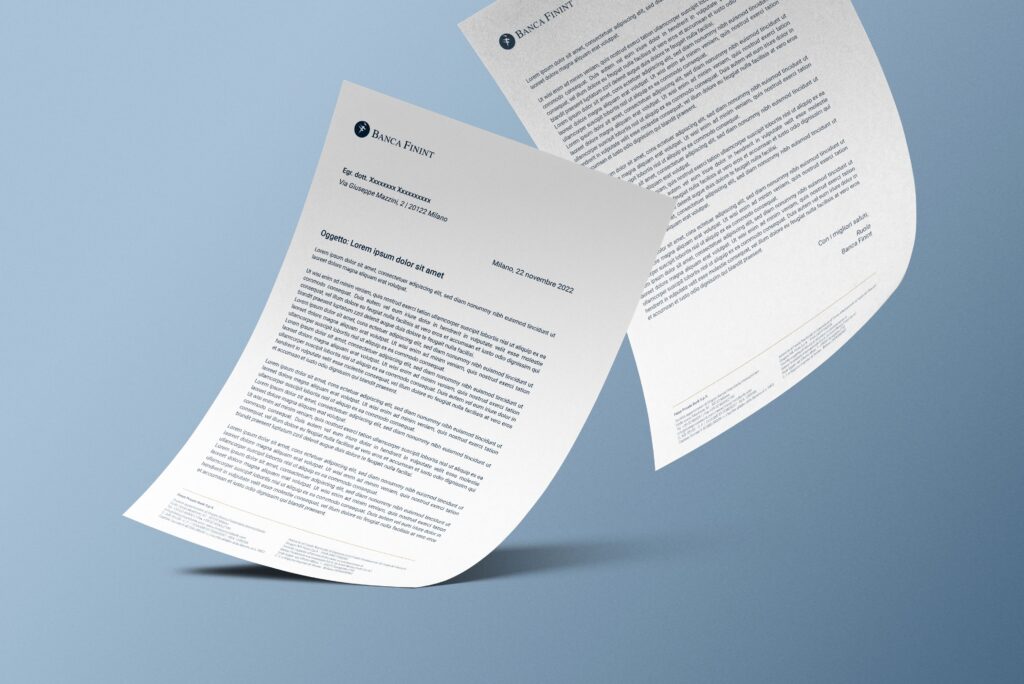 Finint 4 Carta intestata Finint