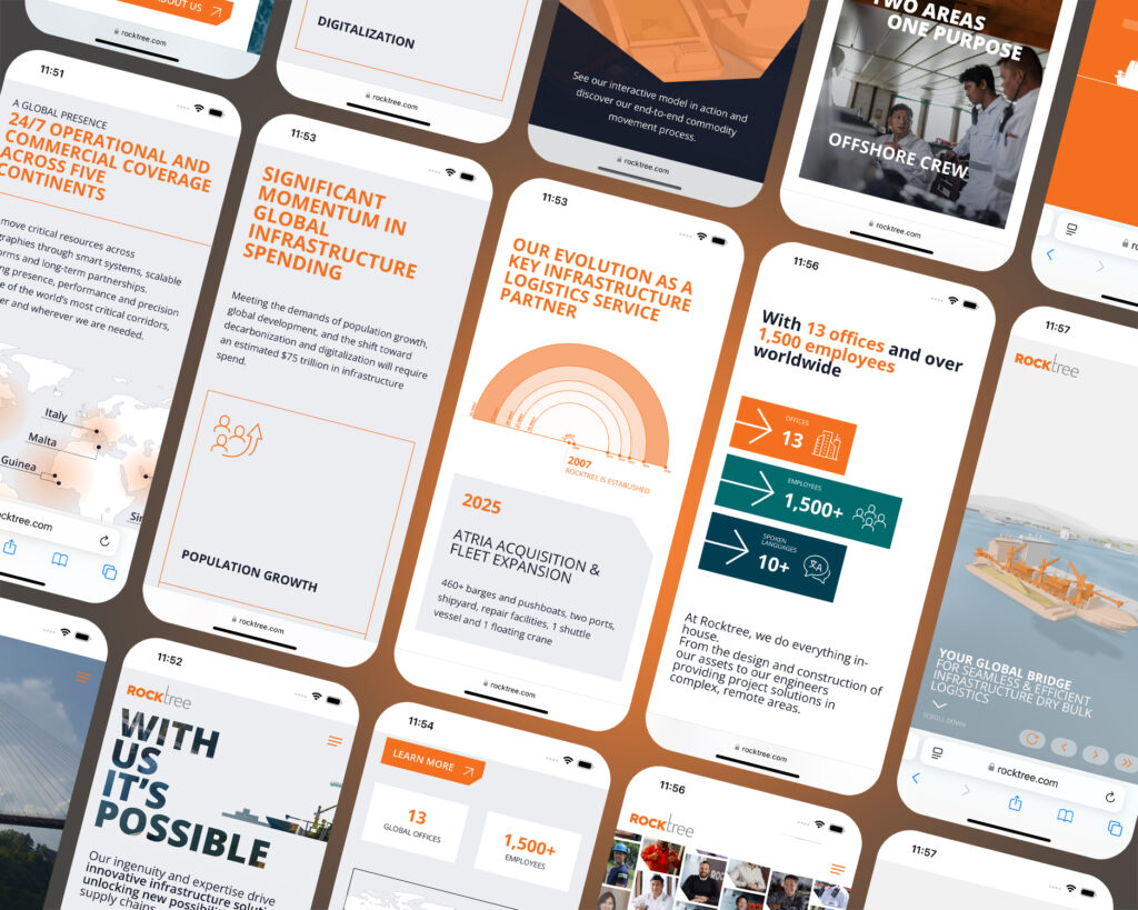 Rocktree 5 Preview smartphone del nuovo sito di Rocktree