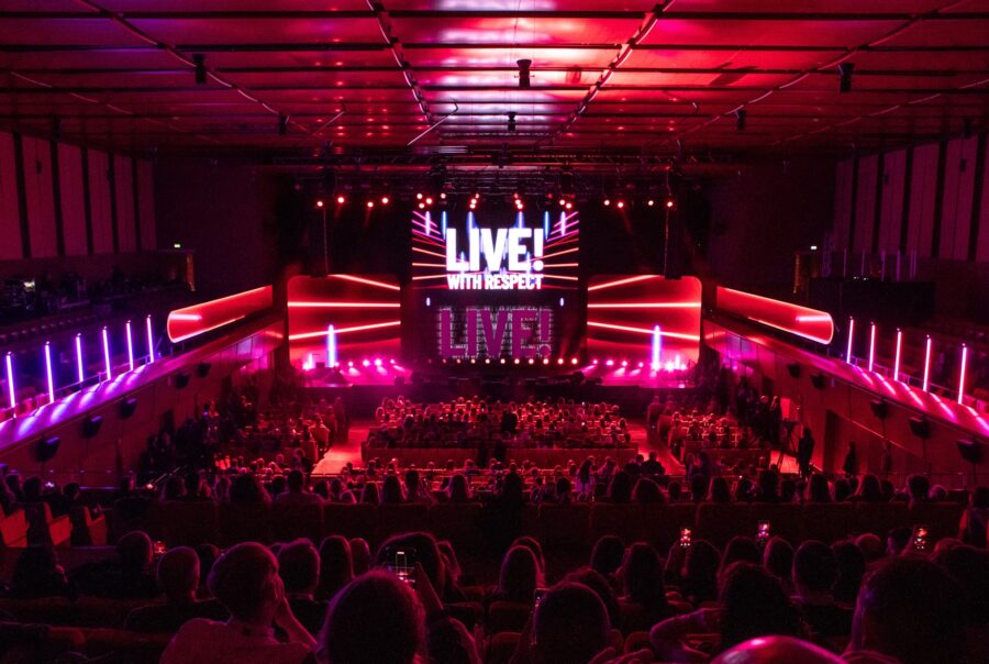 Vista dall'alto dell'interno dell'auditorium durante i BEA 2025