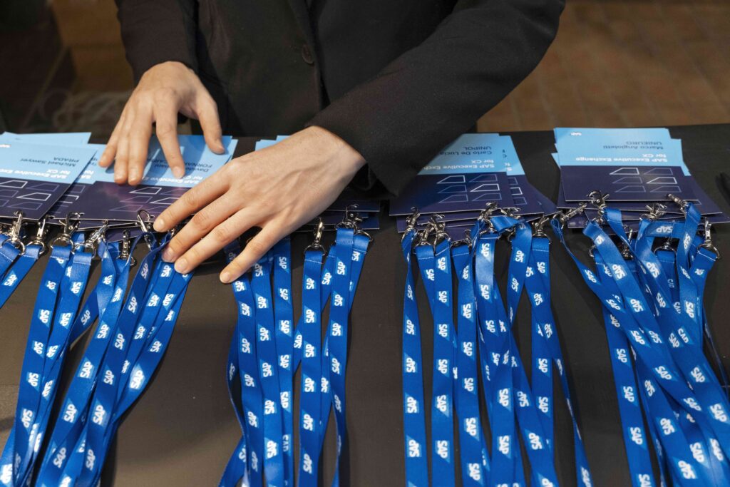 SAP 2025_Foto 8 Badge personalizzati per l'evento B2B SAP