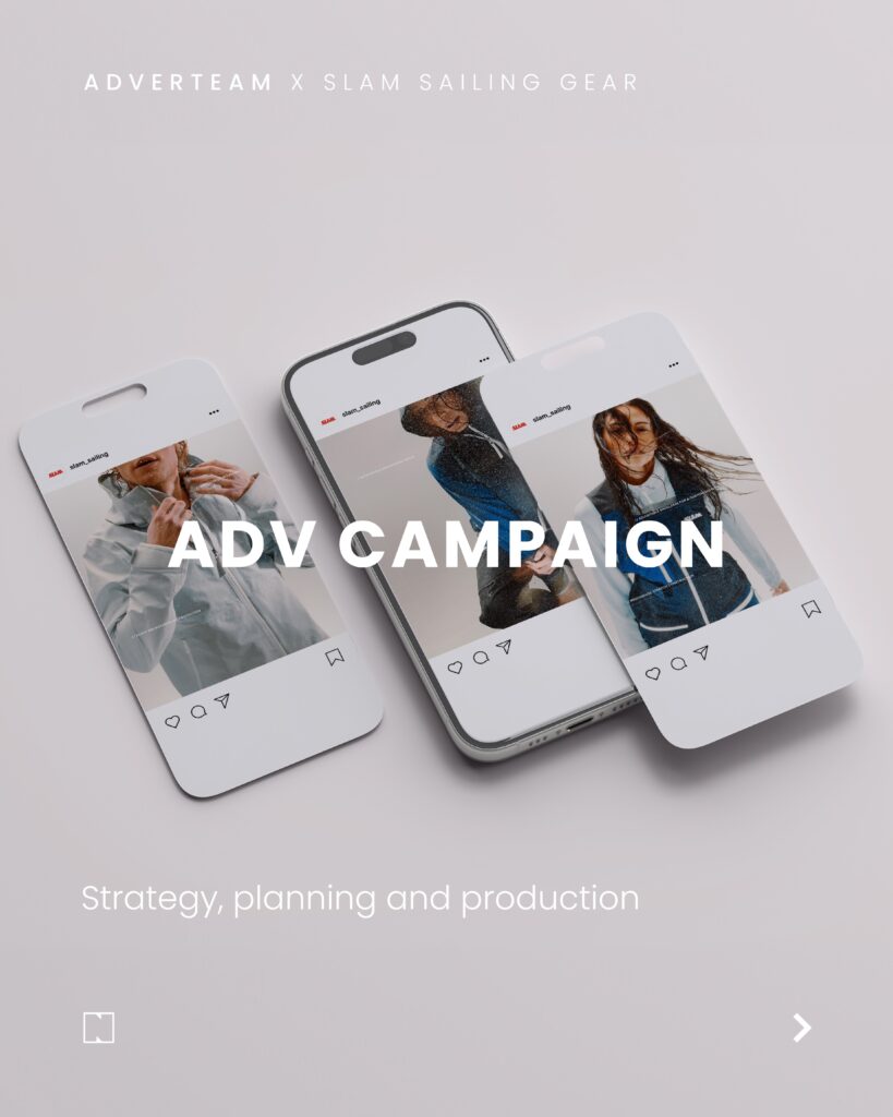 SLAM_16 Mockup che mostra i caroselli ADV in visione mobile